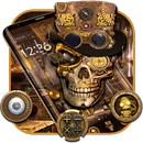 Steampunk Golden Skull Theme APK