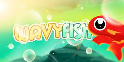 Wavy Fish الملصق