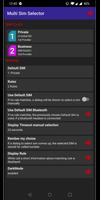Dual Sim / Multi Sim Selector captura de pantalla 2