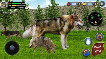 Wolf Simulator - Animal Games Affiche