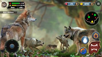 Wolf Simulator - Animal Games capture d'écran 1