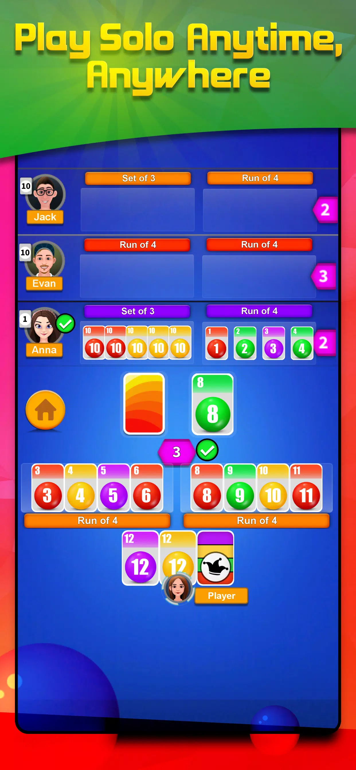 Phase card game offline party