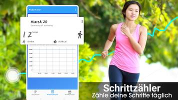 Schrittzähler Schrittzähler und zum Gehen Plakat