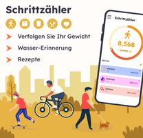 Schrittzähler Plakat