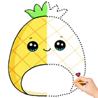 how to draw cute fruits icon