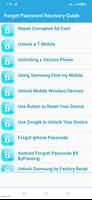 Forget Password Recovery: Unlock any Device Guide capture d'écran 1