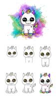 How to Draw easy Unicorn poster