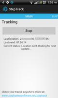 StepTrack GPS Online Tracking Screenshot 1