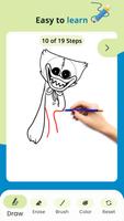 Huggy Wuggy Draw Step By Step imagem de tela 2