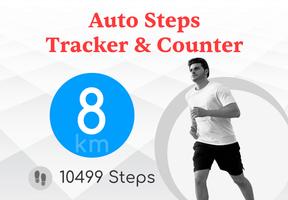 Auto Steps Tracker & Counter Affiche