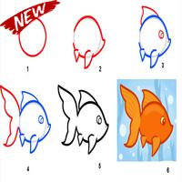 برنامه‌نما Steps To Draw The Best Fish عکس از صفحه