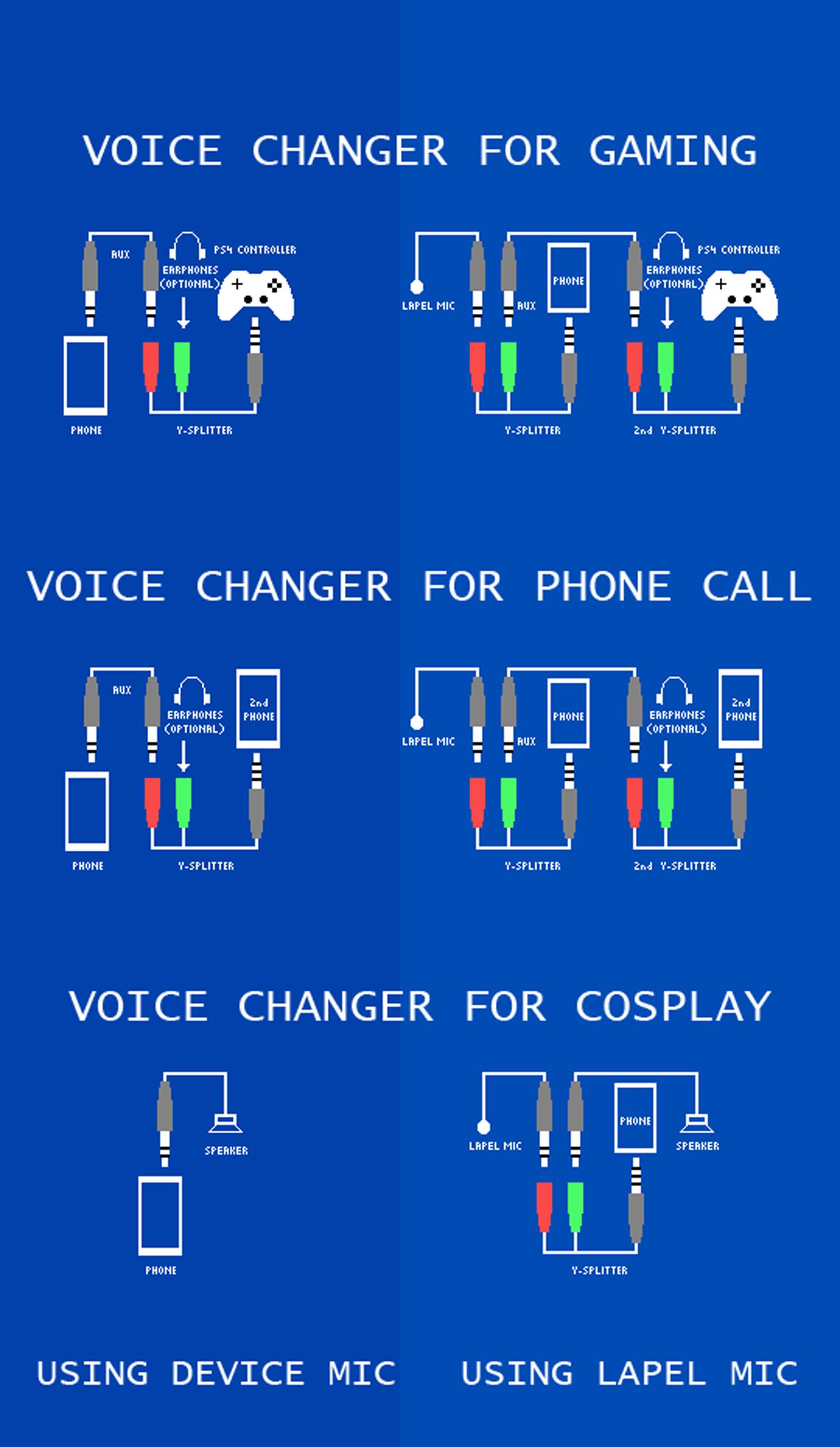 Voice Changer Mic for Gaming - PS4 XBox PC für Android - APK herunterladen
