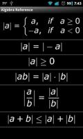 Algebra Reference captura de pantalla 1
