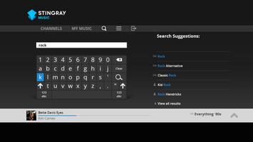 برنامه‌نما Stingray Music - Android TV عکس از صفحه