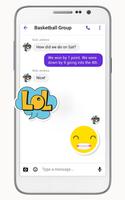 Free Call & Text Stickers for Text Now syot layar 1