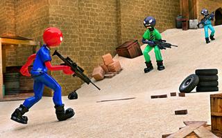 US Army Stickman Shooting Strike تصوير الشاشة 1