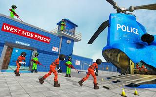 Stickman Police Prisoner Transport постер