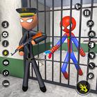 Spider Stick Hero Prison Break أيقونة