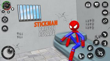 Spider Stick Hero Prison Break captura de pantalla 2