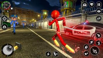 Spider Stick Hero Prison Break تصوير الشاشة 3