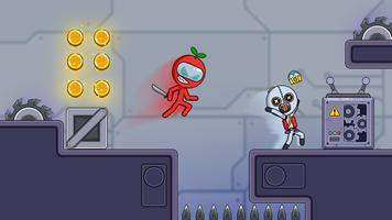 Red Stickman Assassin Killer ポスター