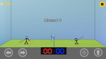 Stickman Badminton capture d'écran 1