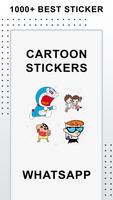 Cartoon Stickers for Whatsapp Pack – WAStickerApps Affiche