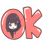 Anime Menhera Cute Girl For WA Stickers 图标