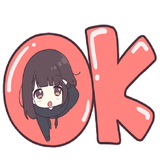 Anime Menhera Cute Girl For WA Stickers icône