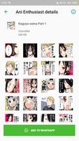 برنامه‌نما Anime Menhera Cute Girl For WhatsApp Stickers عکس از صفحه
