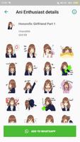 Anime Menhera Cute Girl For WA Stickers скриншот 2