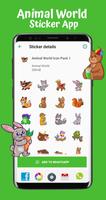 Animal World Sticker App - WA Sticker App ポスター