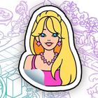 Sticker coloring - art puzzle icono