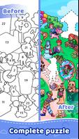 Sticker coloring - art puzzle captura de pantalla 3