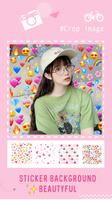 Sticker Background - InstaEmoji Photo Editor capture d'écran 2