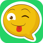 Emoticons Stickers For Text Messages ikon