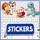 Sticker Keyboard - Cute and Funny Stickers أيقونة