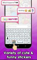 Sticker Keyboard - Cute and Funny Stickers capture d'écran 2