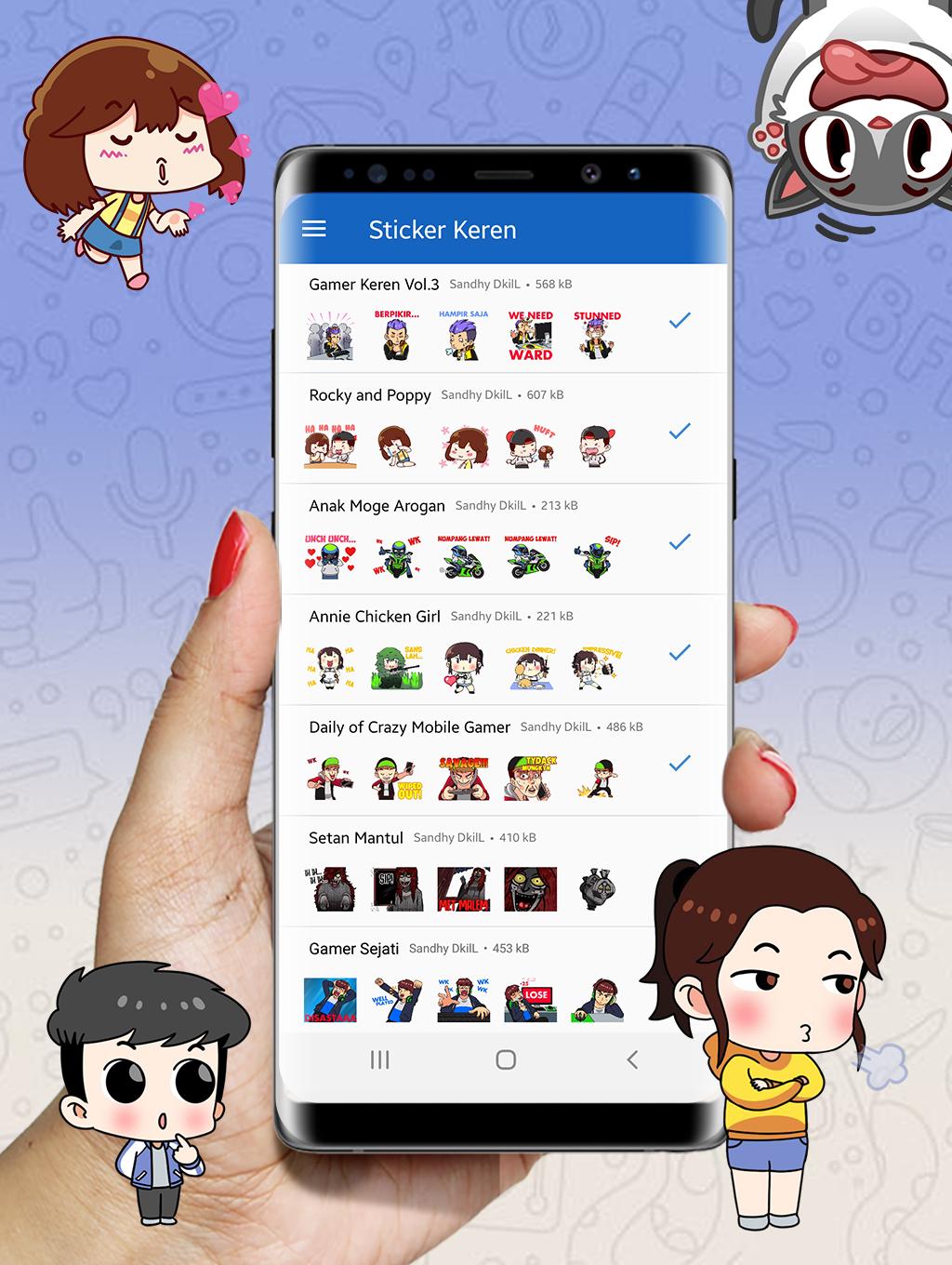 Kumpulan Sticker Keren Wastickerapps For Android Apk Download