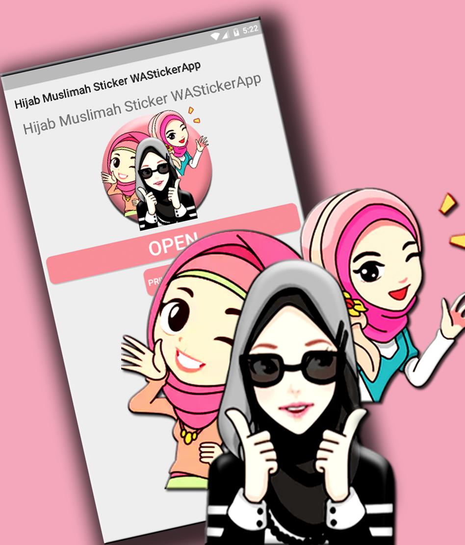 Hijab Muslimah Sticker For Whatsapp Islam Sticker For Android