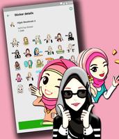 Hijab Muslimah Sticker For Whatsapp -Islam Sticker capture d'écran 3
