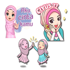Hijab Muslimah Islamic Sticker -  WAStickerApps icône