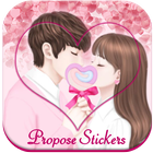 Love Proposal Stickers أيقونة