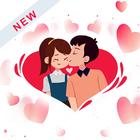 Love romantic stickers for whatsapp icône