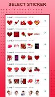 Love romantic stickers for whatsapp capture d'écran 1