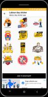 labour day sticker for WAStickerApps 截图 1