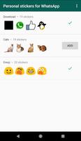 Personal Sticker & Avatar Emoji Maker for Whatsapp تصوير الشاشة 1