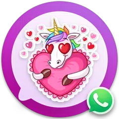 Unicorn Cute Stickers for WhatsApp APK Herunterladen