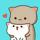 Mochi Peach Cat Stickers WA иконка