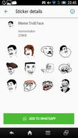 Meme Stickers Packs - Troll Face Icon syot layar 1